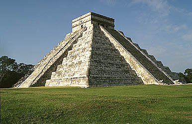 Mayan Temple complex in Yucatan, Mexico.