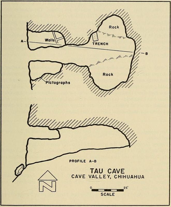 Plan of Tau Cave, from 