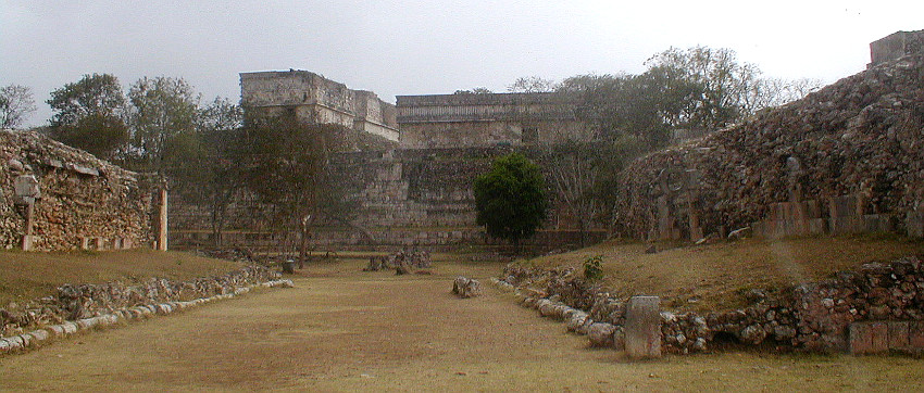 The ball court at Uxmal.