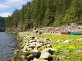 Ancient clam gardens on Quadra Island