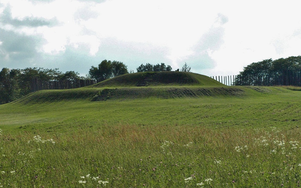 The largest mound at Aztalan is a 