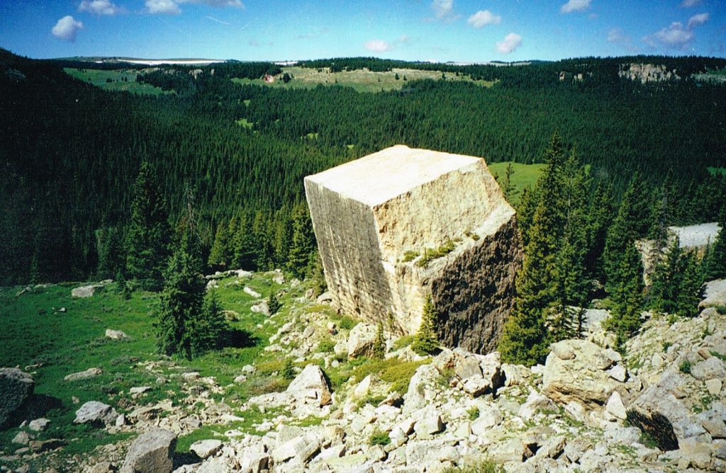 Falling Block, Wyoming USA.  Photo credit:  Ancient Connection.