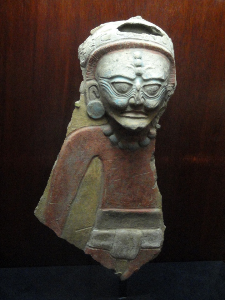 Nebaj Polychrome Fragment of Old Fire God, 900-1200 AD, Maya, Guatemala, Houston Museum of Natural Science.

Daderot, CC0, via Wikimedia Commons