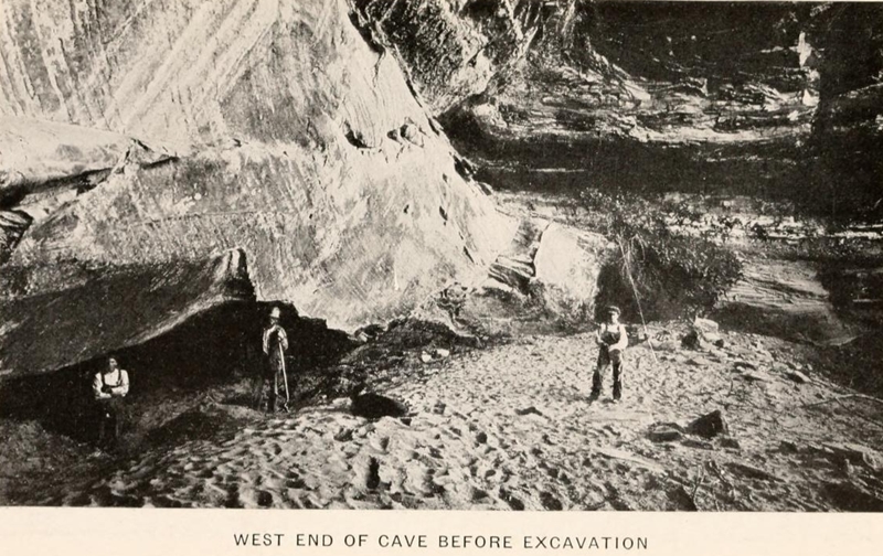 Photo of the cave, from 