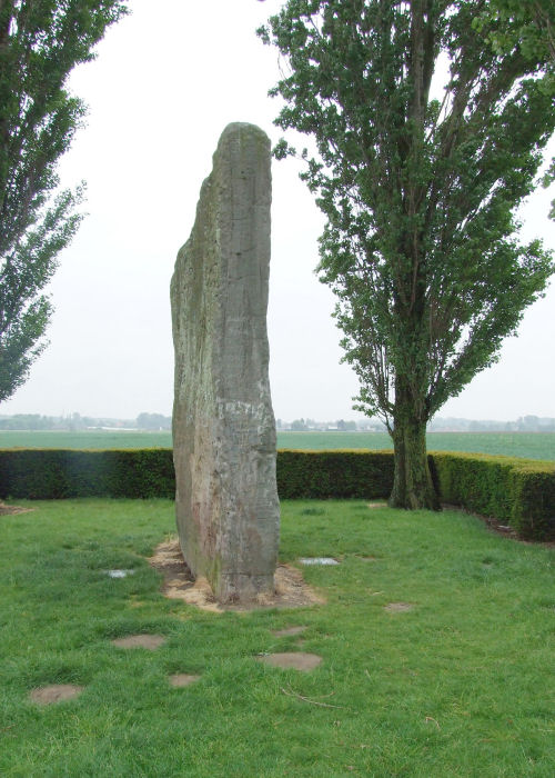 Belgiums largest standing stone (4.95m)