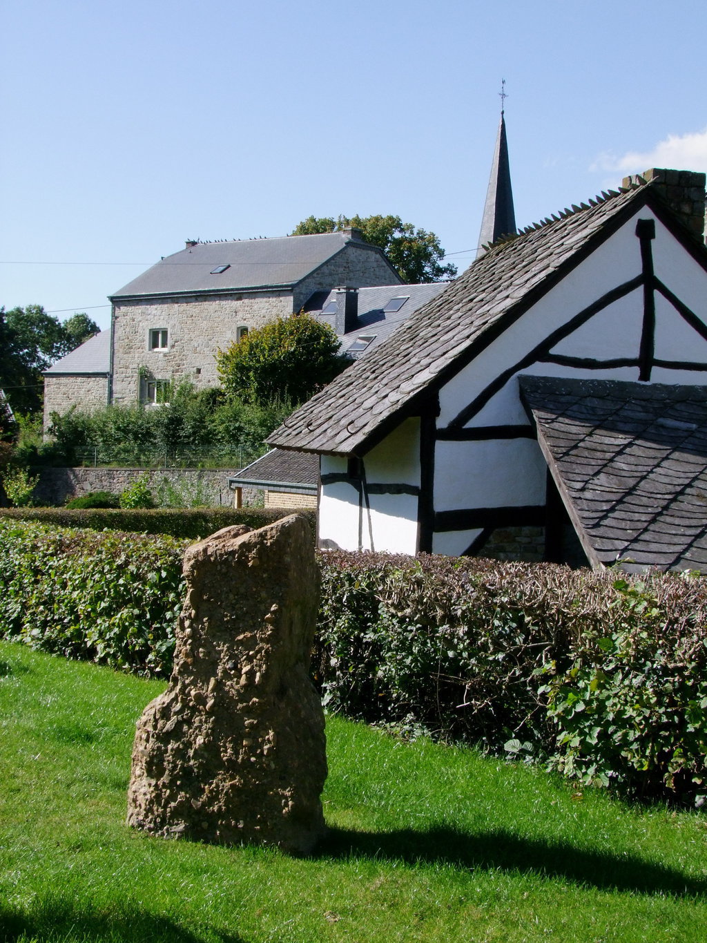 Soon after its discovery in 2012, the stone has been moved to the lawn of the 
