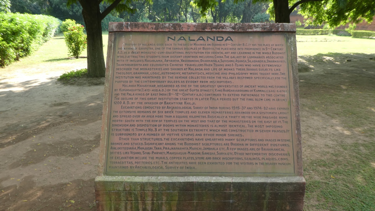 Nalanda University excavated site