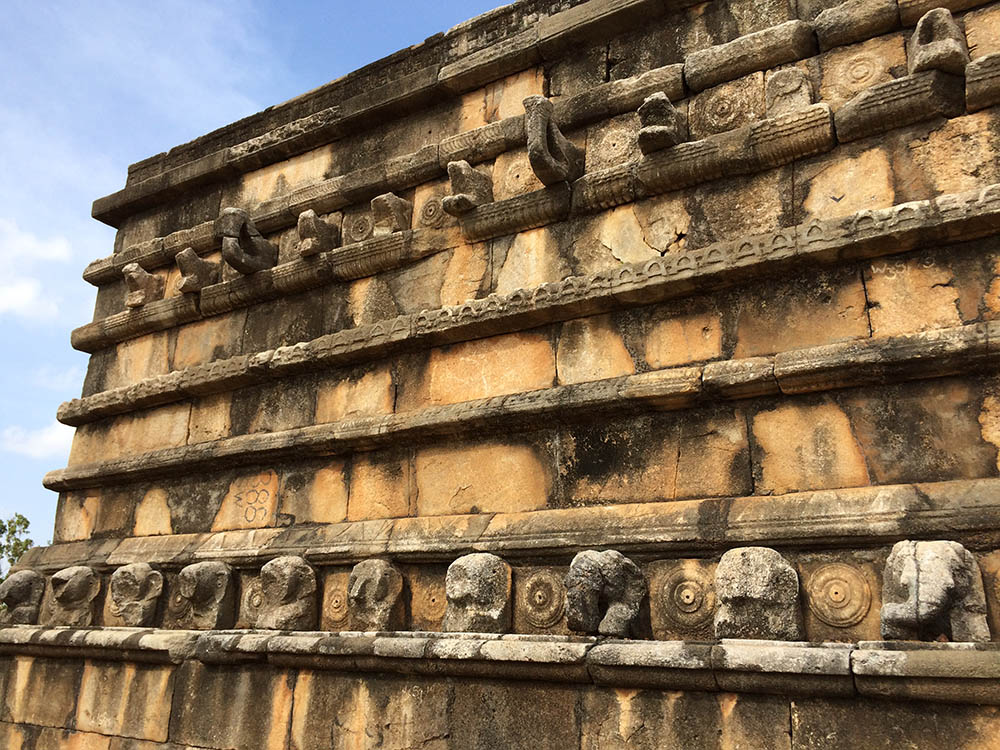 The oldest and tallest Stupa in Anuradhapura. the Jetavanaramaya stupa (122m tall).