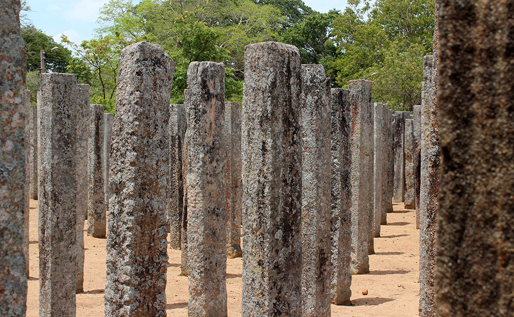 Stone pillars at Anuradhapura