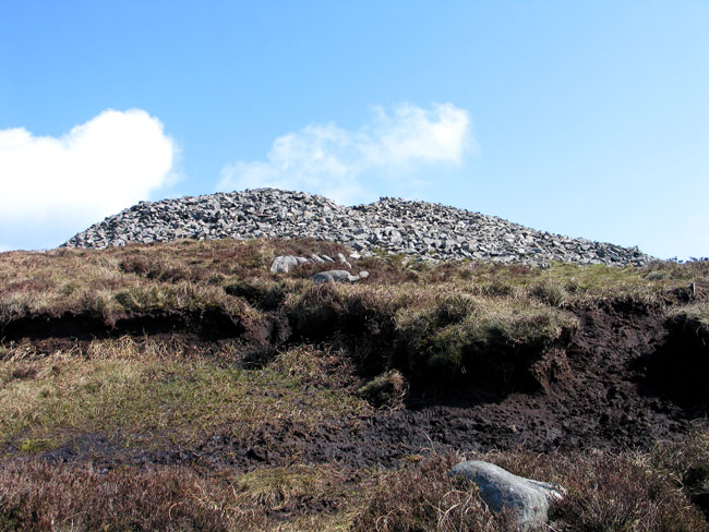 Approaching Slieve Gullion South Cairn, County Armagh, Northern Ireland.