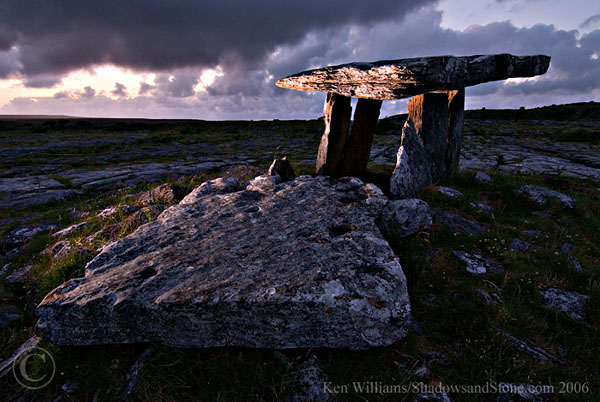 Twilight at Poulnabrone, 10th July 2006.