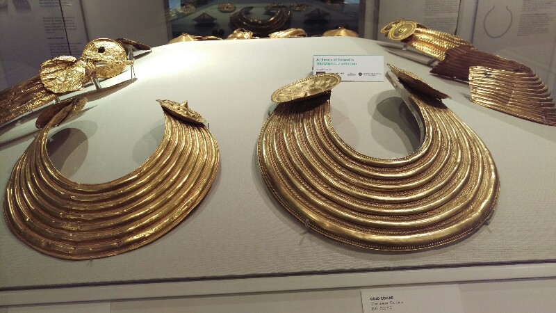 Bronze Age gold collars.