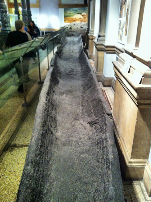 Longboat in the Dublin National Museum
