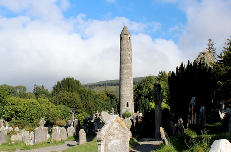The Glendalough Cross and Deer Stone