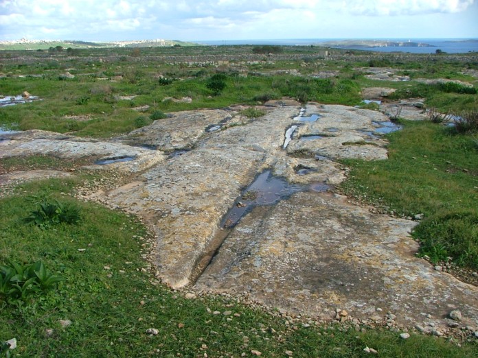 Ta Cenc Cart Ruts Ancient Trackway The Megalithic Portal And Megalith Map 3192