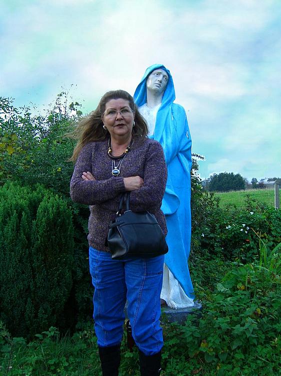 A picture of myself at Saint Bridgid's Holy Shrine in Faughart, County Louth.