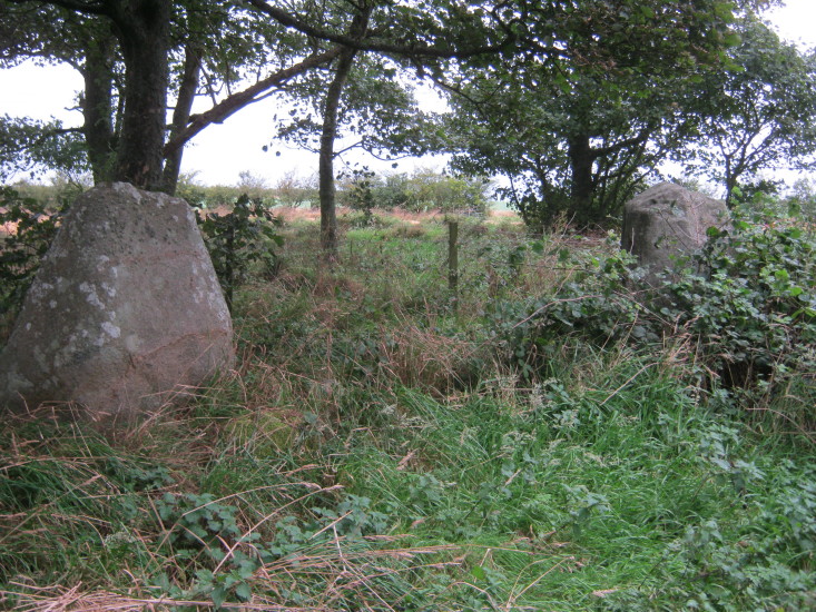 View of the two outer stones.  September 2012.