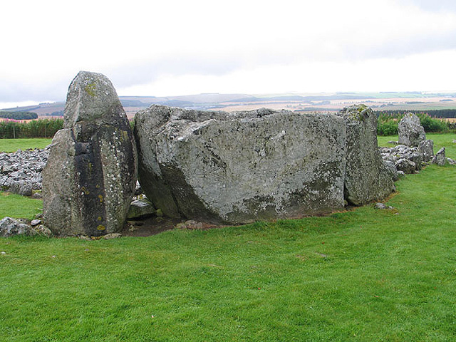 The Recumbent and Flanking Stones, Loanhead of Daviot Recumbent Stone Circle.