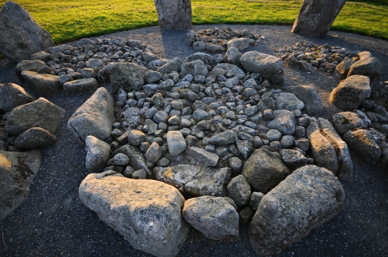 Cullerlie Stone Circle in the evening sun.
June 2010