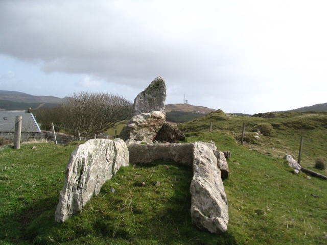 Chambered Cairn near Cragabus

Copyright Lesley Smith and licensed for reuse under the Creative Commons Licence.

