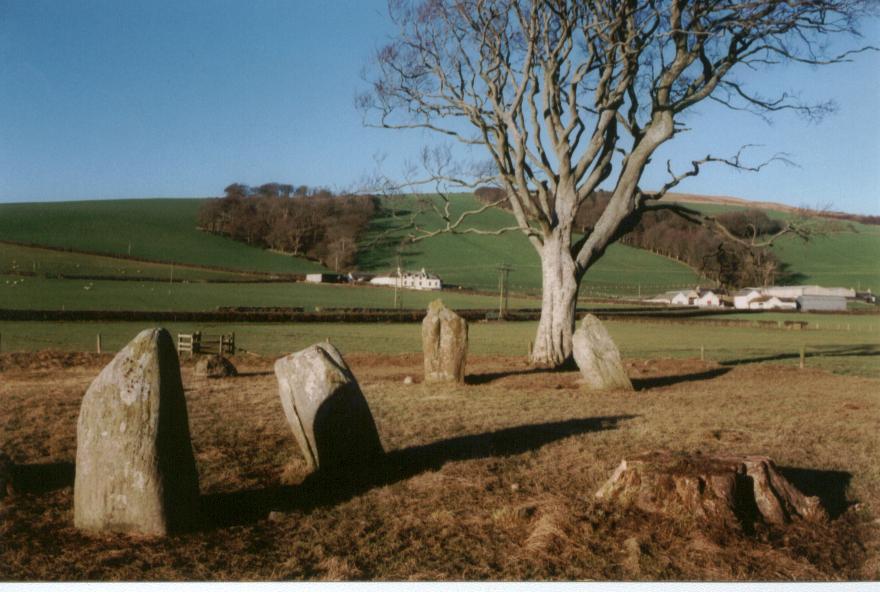 St Colmac Cottages Stone Circle