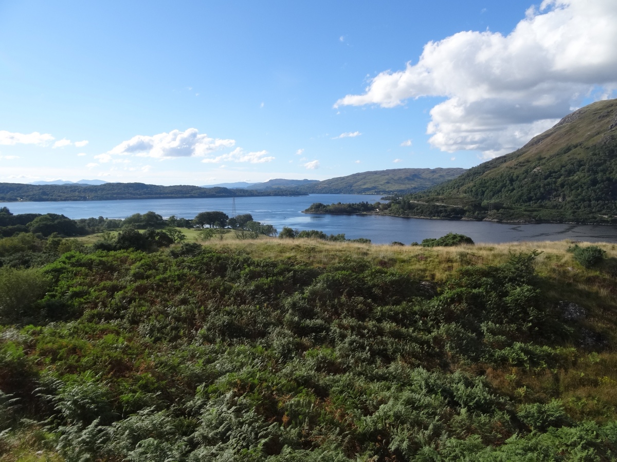 View from Dun Leigh to the NW (photo taken on September 2022).