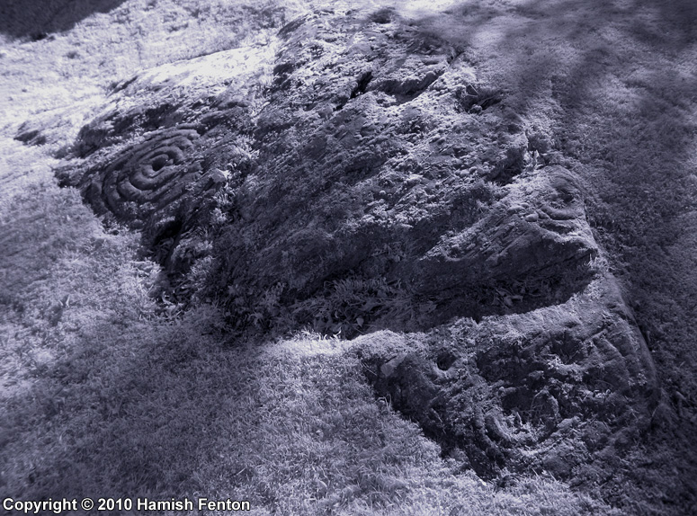 The third outcrop at Drumtroddan. (Infrared - 760nm filter)

17 September 2010 @ 9.07am

