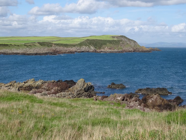 View from Isle Head promontory fort to the north (photo taken on September 2016).
