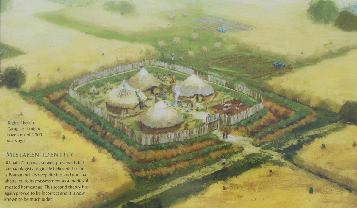 artist impression of the fortified settlement Rispain RC dated 60 BC