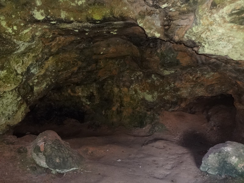 Inside one of caves


