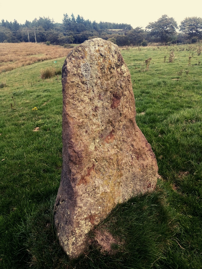 Facing NE (25.08.18) : The flat Southern face of the Menhir