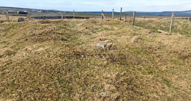 View of 'upper' section looking across to road