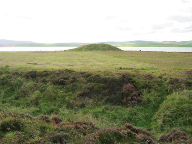 Salt Knowe seen from the Ring of Brodgar.  September 2010.