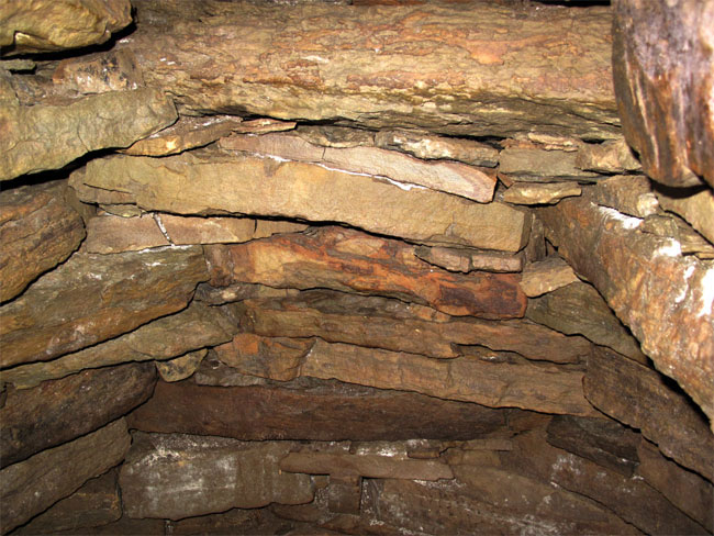 Inside One of the End Cells in the Holm of Papa Westray South Chambered Cairn, Orkney, Scotland