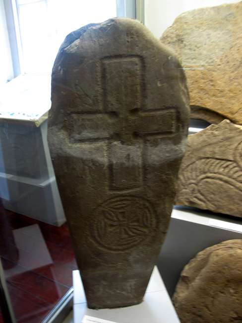 Cross slab from St. Boniface Kirk on Papa Westray, Orkney, Scotland