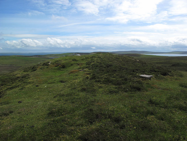 Top of the Vinquoy Chambered Cairn, Eday, Orkney, Scotland