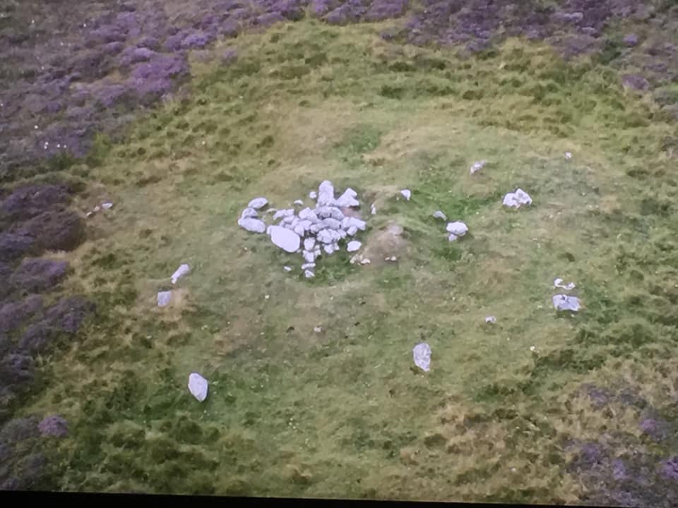 Site on Uyea, Shetland, Scotland (from air)

This is likely about the site:
https://canmore.org.uk/event/643334