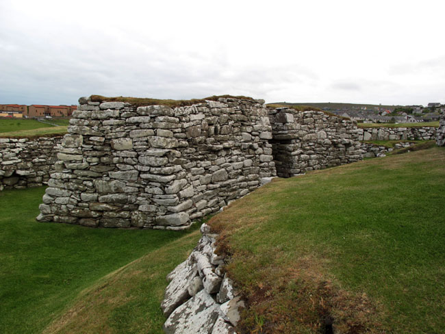 Remains of Defensive Blockhouse at Clickimin Broch and Settlement, Lerwick, Shetland, Scotland