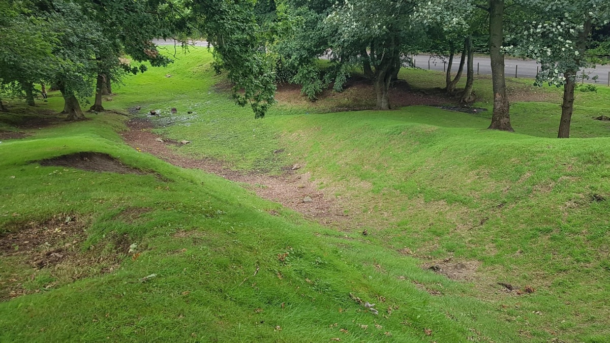 Part of the ditch, August 2023