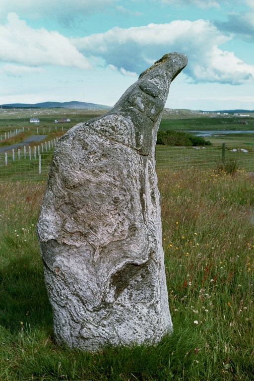 Found this photo in my files and it looks better than the one I'd posted years ago.  I'd captioned it 'Gneiss One.  Stone in Eastern side of Northern Avenue.'
(If it turns out ok, can it replace the first one please, admins?)