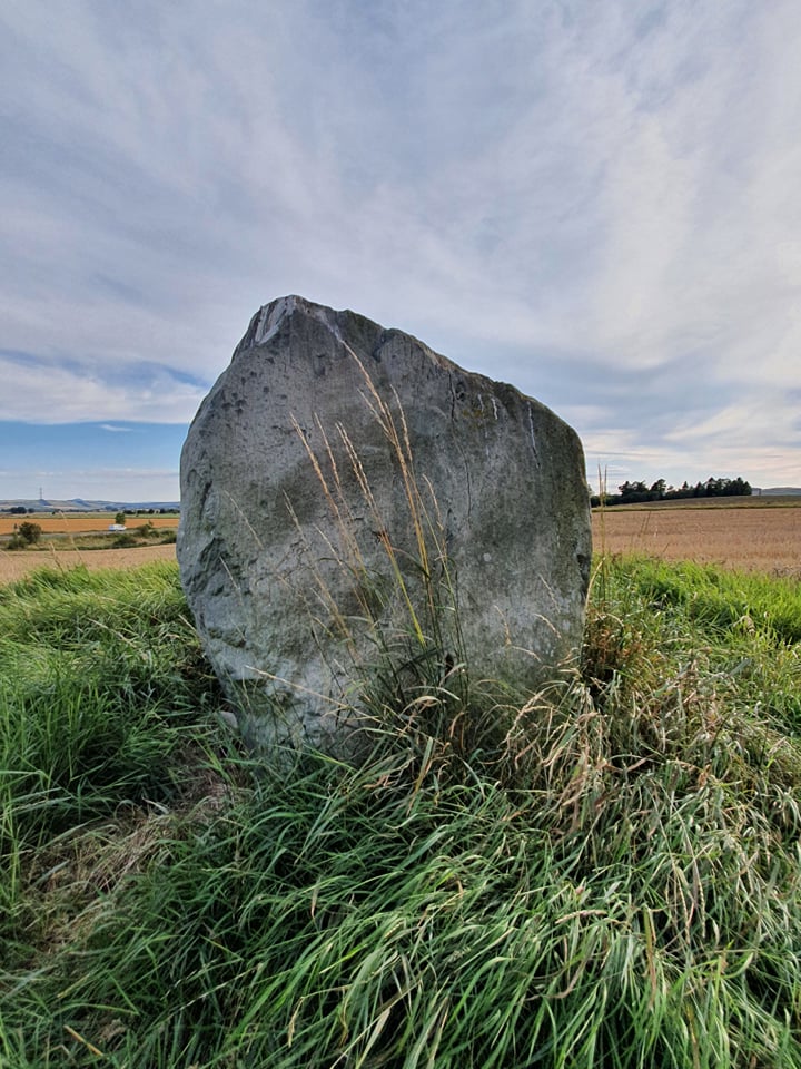 Inchmartine standing stone (photo by John Lamont)