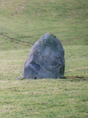 the NE stone, showing the cross inscribed by a passing Celtic missionary
NO049383