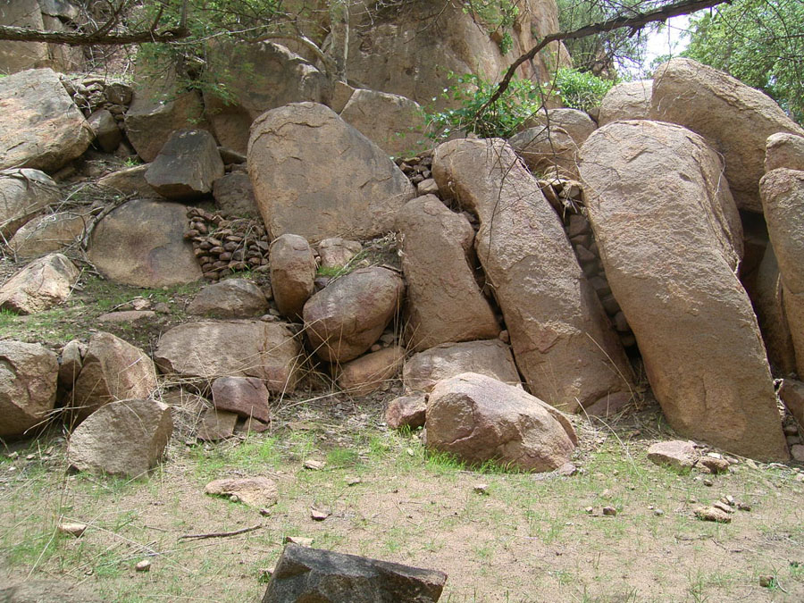 The sacrificial site of the Dajo settlement.