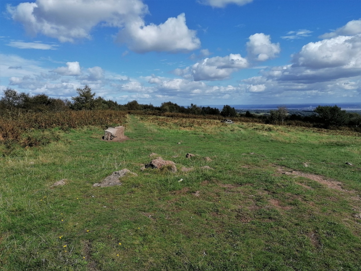 A breezy but sunny afternoon walk up Gray Hill. Beautiful views all around from the cairn at the top of the hill

Sept 2020