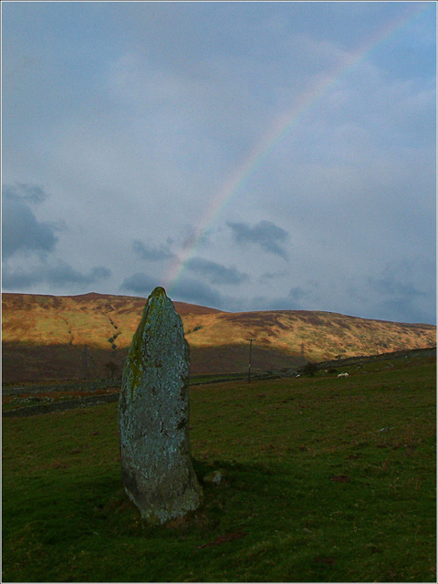 SH 7355371650
Cae Coch or Rowen Standing Stone. Bronze Age Standing Stone located near Maen Y Bardd