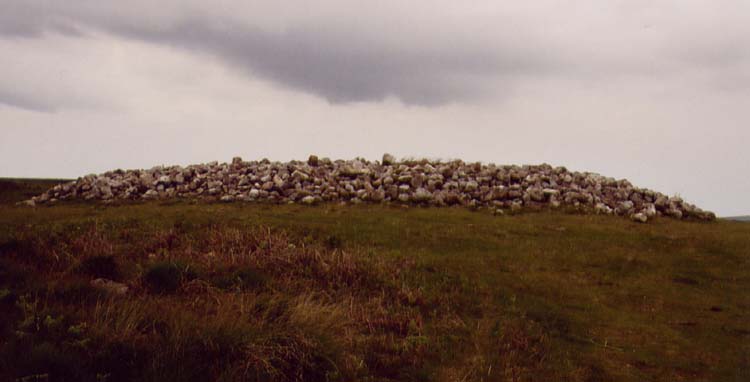 Cefn Bryn Great Cairn located close to the burial chamber of Maen Ceti.