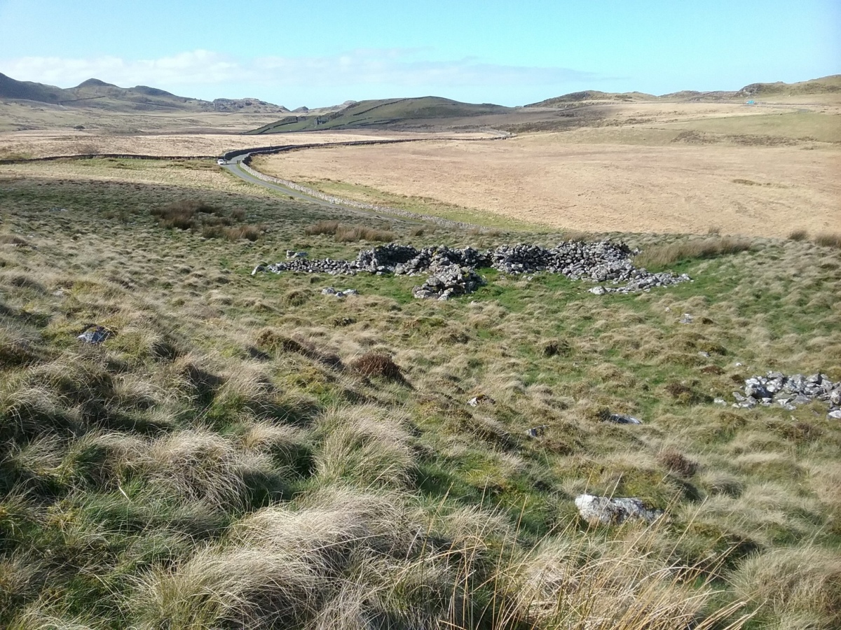 View to the west across the settlement site.