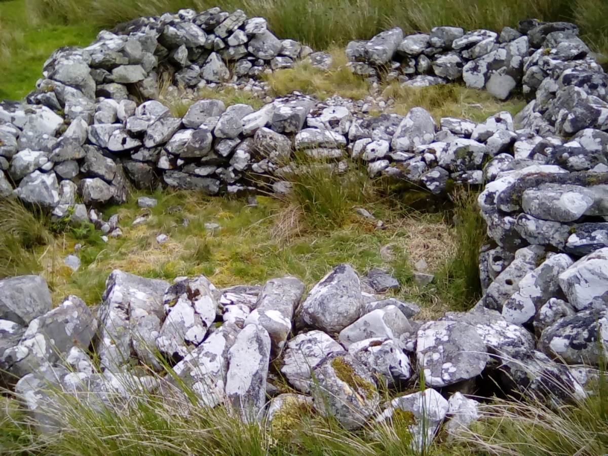 Rectangle building with dividing interior wall.