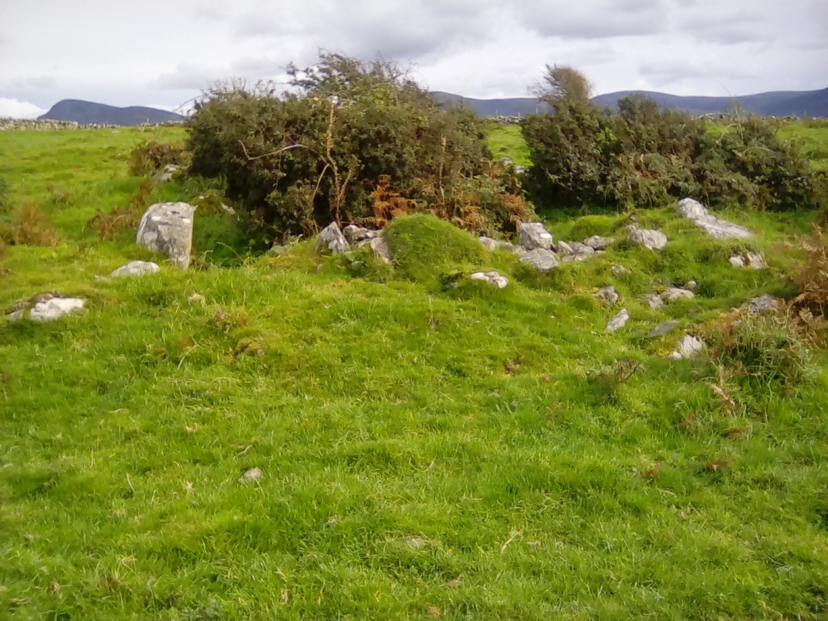 The view east across the cairn. 