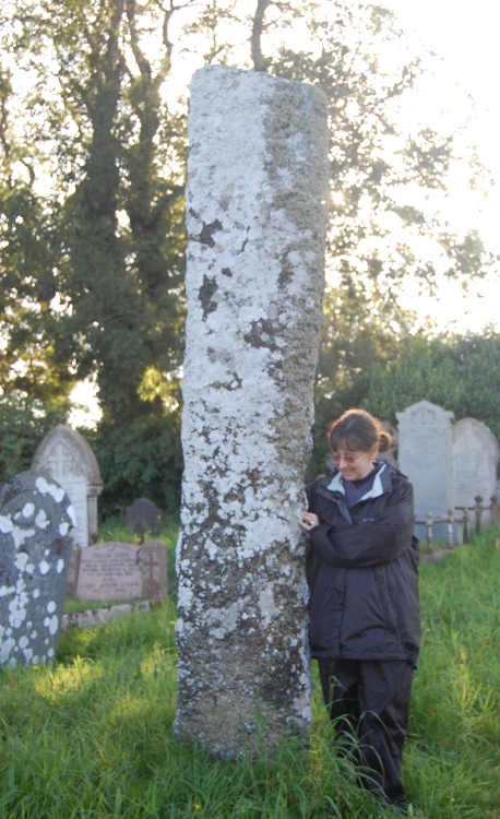 Meyllteyrn Standing Stone.  As it can be difficult to judge the scale of stones such as this, hopefully my '5ft ruler' will help!